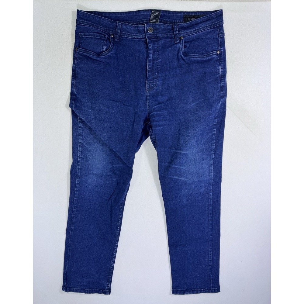 The Perfect Jean NYC Slim Thick Jeans Men 38x30 (38x29) Medium Wash Blue Stretch